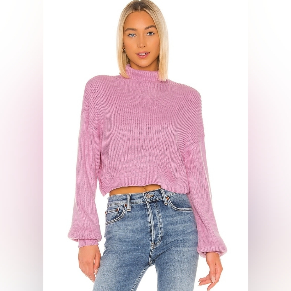 Superdown Madison Ribbed Turtleneck Sweater Size XS